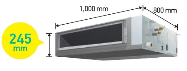 Thiết kế mỏng máy lạnh giấu trần nối ống gió Daikin