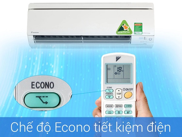 Chế độ Econo giúp điều hòa hoạt động vào trạng thái duy trì, tiết kiệm điện