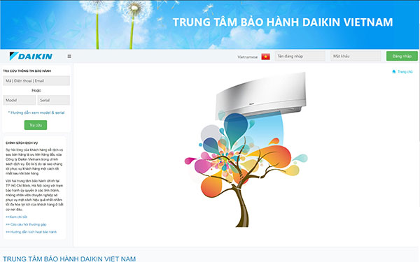 18006777 - Tổng đài và website bảo hành của hãng