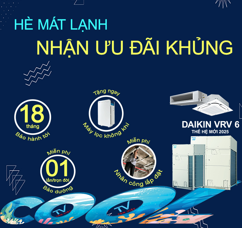 Khuyến mãi điều hòa trung tâm VRV/VRF