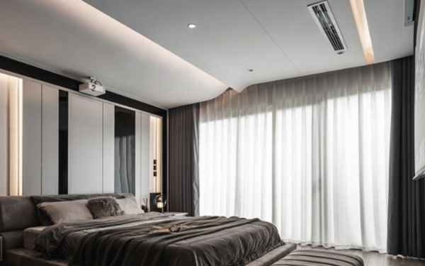 Phòng ngủ chung cư sử dụng điều hòa giấu trần nối ông gió trong dòng FXDBQ-A Series